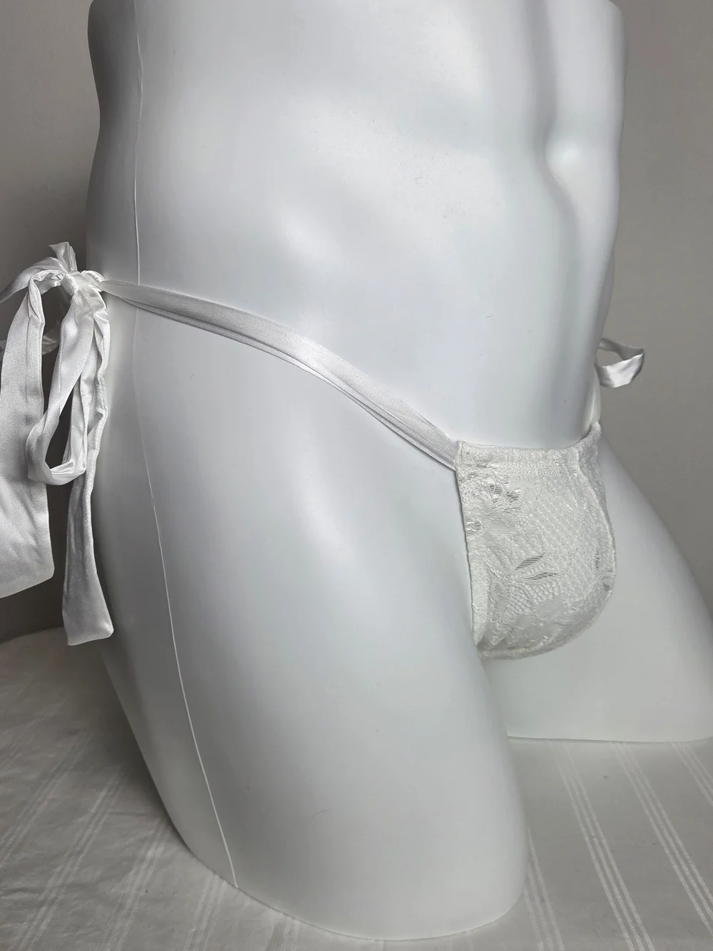 Cosabella White Tie-Side Brief